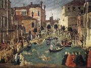 BELLINI, Gentile Miracle of the True Cross oil painting picture wholesale